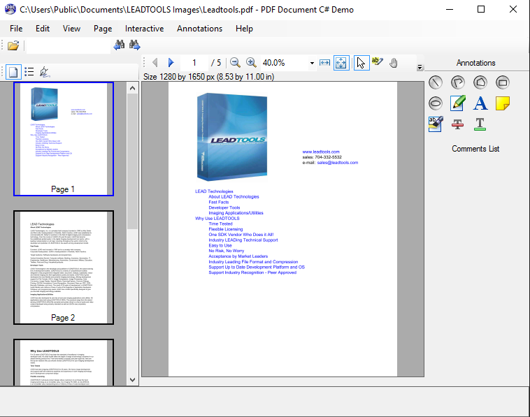 Document viewer c# pdf free